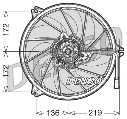 DER21009 DENSO Вентилятор, охлаждение двигателя (фото 1)