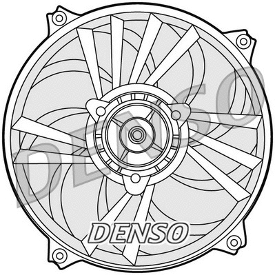 DER21013 DENSO Вентилятор, охлаждение двигателя (фото 1)