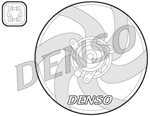 DER21022 DENSO Вентилятор, охлаждение двигателя (фото 1)