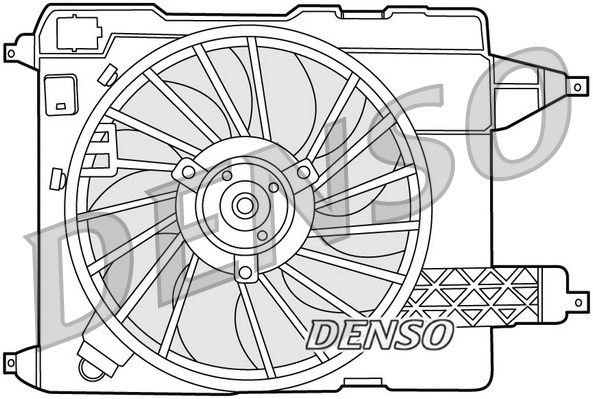 DER23002 DENSO Вентилятор, охлаждение двигателя (фото 1)