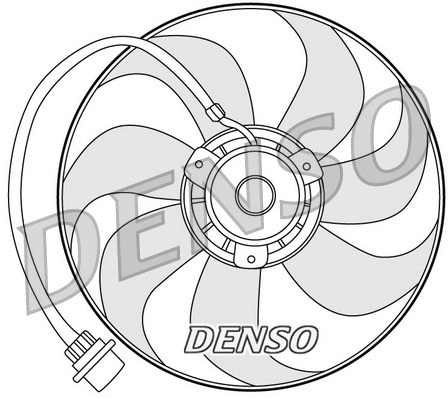 DER32001 DENSO Вентилятор, охлаждение двигателя (фото 1)