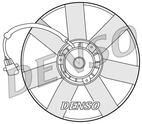 DER32002 DENSO Вентилятор, охлаждение двигателя (фото 1)