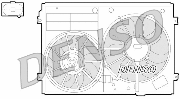 DER32012 DENSO Вентилятор, охлаждение двигателя (фото 1)