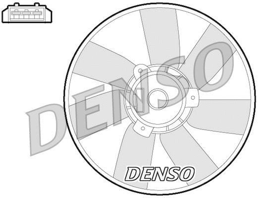 DER32013 DENSO Вентилятор, охлаждение двигателя (фото 1)