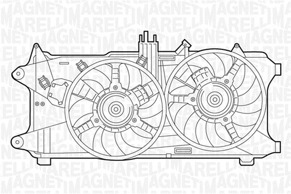 069422034010 MAGNETI MARELLI Вентилятор, охлаждение двигателя (фото 1)