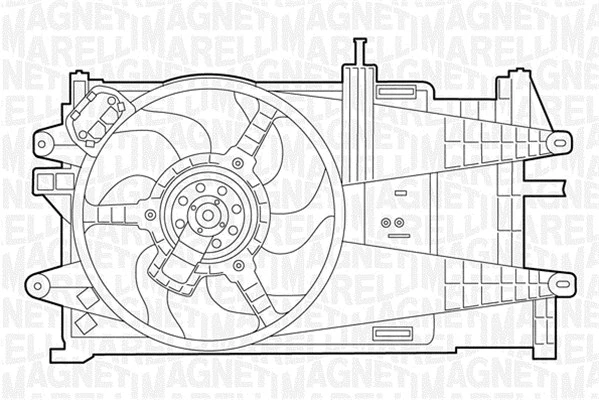 069422044010 MAGNETI MARELLI Вентилятор, охлаждение двигателя (фото 1)