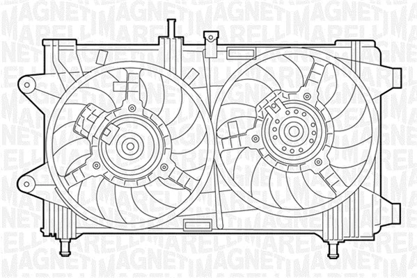 069422046010 MAGNETI MARELLI Вентилятор, охлаждение двигателя (фото 1)