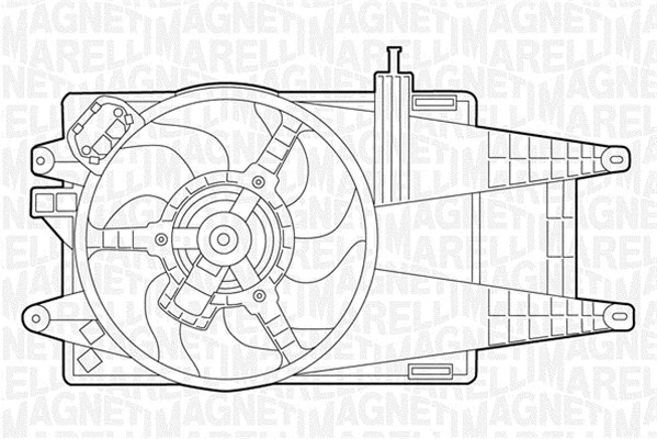 069422049010 MAGNETI MARELLI Вентилятор, охлаждение двигателя (фото 1)