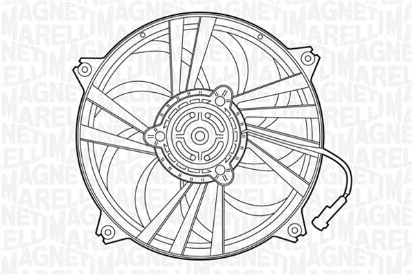 069422301010 MAGNETI MARELLI Вентилятор, охлаждение двигателя (фото 1)