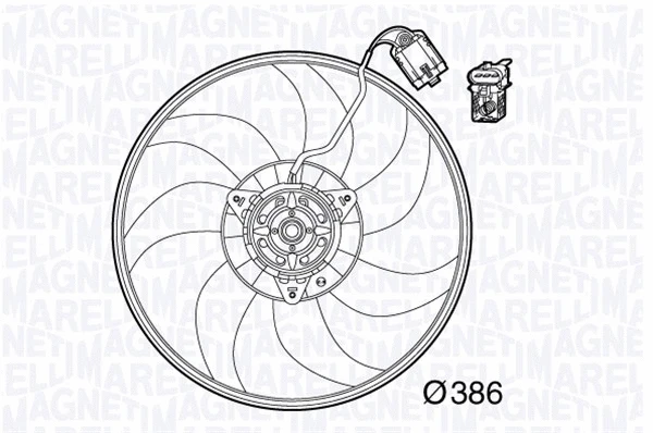 069422571010 MAGNETI MARELLI Вентилятор, охлаждение двигателя (фото 1)