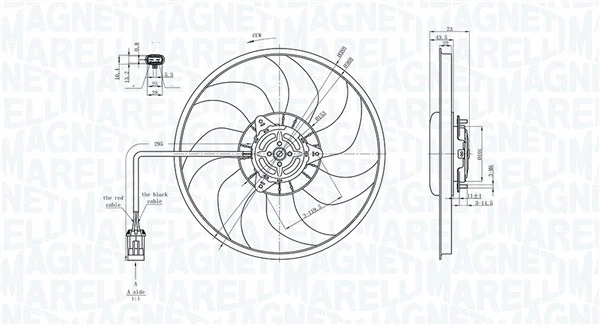 069422711010 MAGNETI MARELLI Вентилятор, охлаждение двигателя (фото 2)