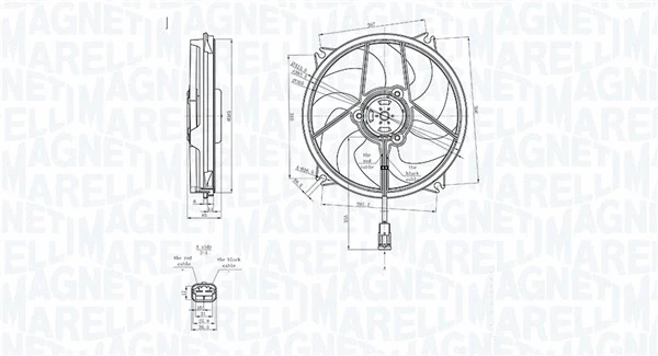 069422839010 MAGNETI MARELLI Вентилятор, охлаждение двигателя (фото 1)