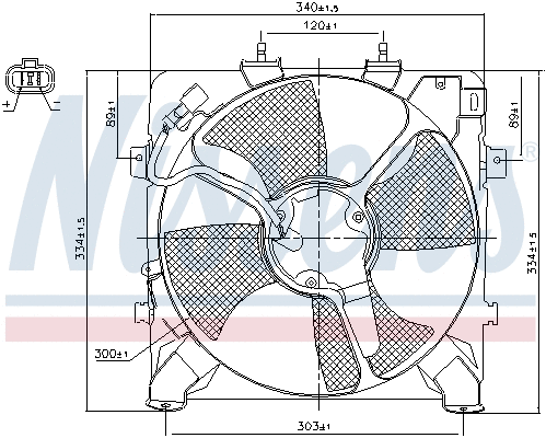 85045 NISSENS Вентилятор, охлаждение двигателя (фото 6)