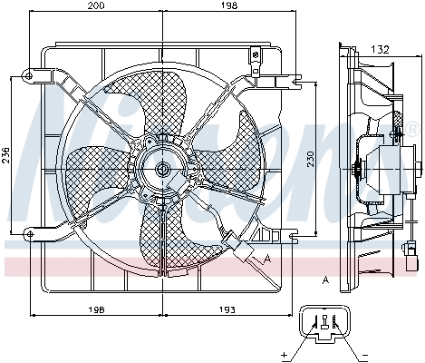 85046 NISSENS Вентилятор, охлаждение двигателя (фото 6)