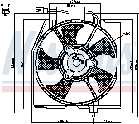 85224 NISSENS Вентилятор, охлаждение двигателя (фото 6)