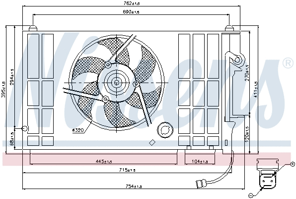 85318 NISSENS Вентилятор, охлаждение двигателя (фото 6)