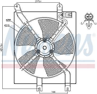 85356 NISSENS Вентилятор, охлаждение двигателя (фото 6)