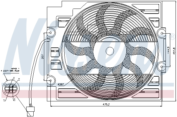 85421 NISSENS Вентилятор, охлаждение двигателя (фото 6)