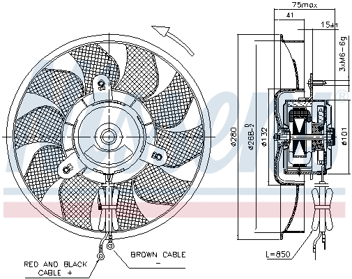 85548 NISSENS Вентилятор, охлаждение двигателя (фото 5)