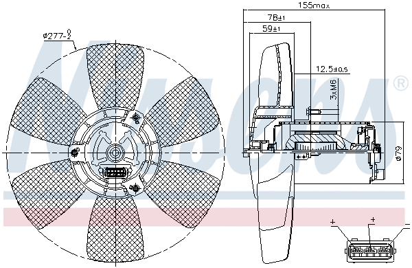 85679 NISSENS Вентилятор, охлаждение двигателя (фото 6)