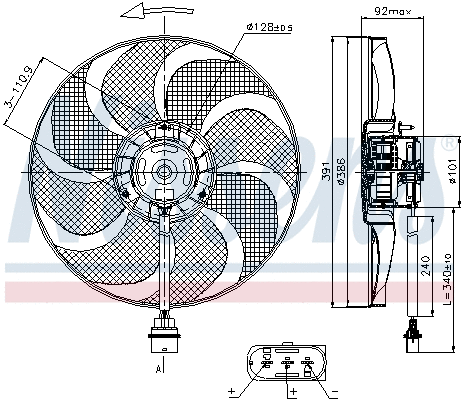85690 NISSENS Вентилятор, охлаждение двигателя (фото 6)