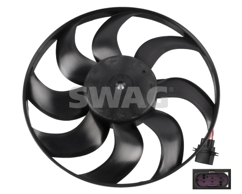 30 92 6860 SWAG Вентилятор, охлаждение двигателя (фото 1)