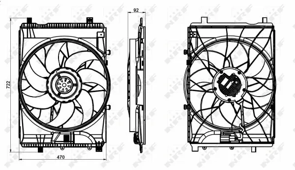 47849 NRF Вентилятор, охлаждение двигателя (фото 3)