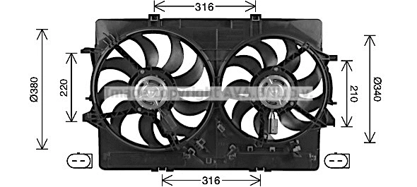 AI7522 AVA Вентилятор, охлаждение двигателя (фото 1)