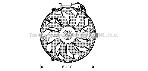 BW7507 AVA Вентилятор, охлаждение двигателя (фото 1)
