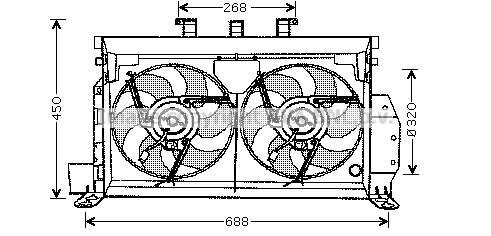 CN7521 AVA Вентилятор, охлаждение двигателя (фото 1)