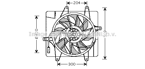 CR7505 AVA Вентилятор, охлаждение двигателя (фото 1)