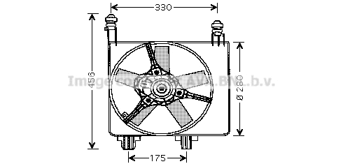 FD7524 AVA Вентилятор, охлаждение двигателя (фото 1)