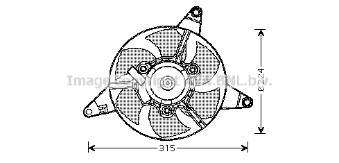 FT7550 AVA Вентилятор, охлаждение двигателя (фото 1)