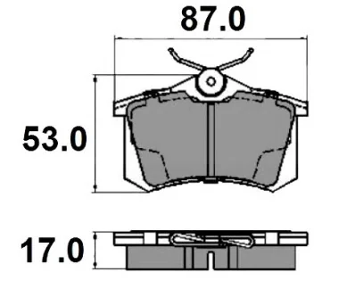 NP2149 NATIONAL Комплект тормозных колодок, дисковый тормоз (фото 1)