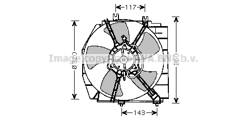 MZ7514 AVA Вентилятор, охлаждение двигателя (фото 1)