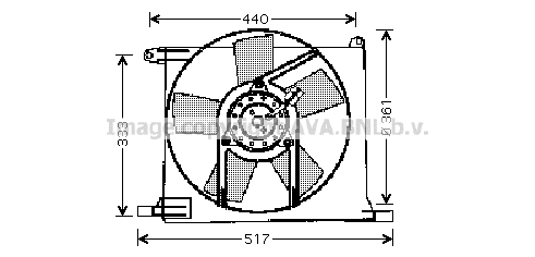 OL7501 AVA Вентилятор, охлаждение двигателя (фото 1)