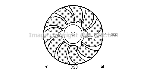 OL7540 AVA Вентилятор, охлаждение двигателя (фото 1)