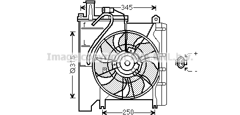 TO7552 AVA Вентилятор, охлаждение двигателя (фото 1)