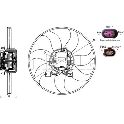 CFF 170 000S KNECHT/MAHLE Вентилятор, охлаждение двигателя (фото 5)