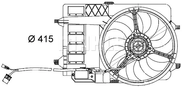 CFF 29 000S KNECHT/MAHLE Вентилятор, охлаждение двигателя (фото 1)