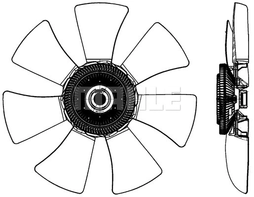 CFF 491 000P KNECHT/MAHLE Вентилятор, охлаждение двигателя (фото 1)