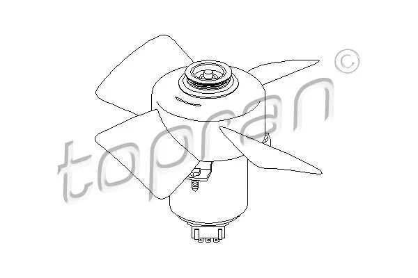 107 708 TOPRAN Вентилятор, охлаждение двигателя (фото 1)