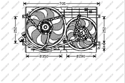 AD200F002 PRASCO Вентилятор, охлаждение двигателя (фото 1)