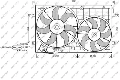 AD320F002 PRASCO Вентилятор, охлаждение двигателя (фото 1)