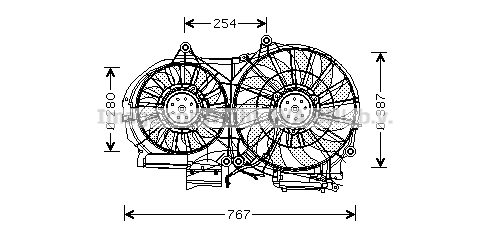 AI7505 PRASCO Вентилятор, охлаждение двигателя (фото 1)