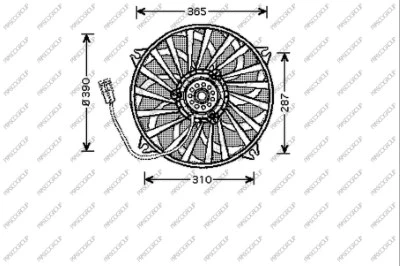 CI424F001 PRASCO Вентилятор, охлаждение двигателя (фото 1)