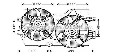 CR7502 PRASCO Вентилятор, охлаждение двигателя (фото 1)