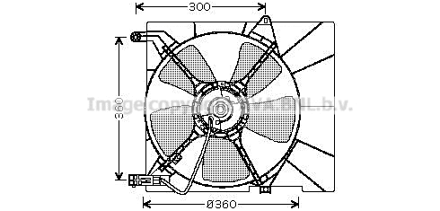 DW7514 PRASCO Вентилятор, охлаждение двигателя (фото 1)