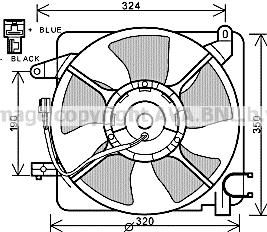 DW7519 PRASCO Вентилятор, охлаждение двигателя (фото 1)