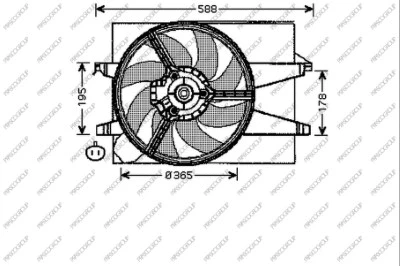 FD340F002 PRASCO Вентилятор, охлаждение двигателя (фото 1)